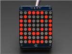 Small 8x8 LED Matrix Red w/I2C Backpack