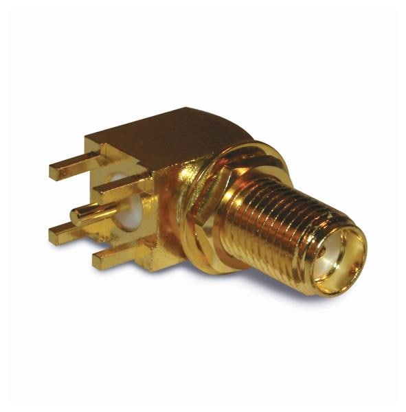 RYC⭐ SMA PCB Through Hole Right Angle Jack Bulkhead 50 Ohm | 132203