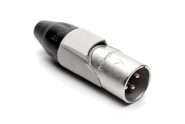 3 Pole Pin Male Plug Ax Xlr Audiocable Conn Satinnickel W