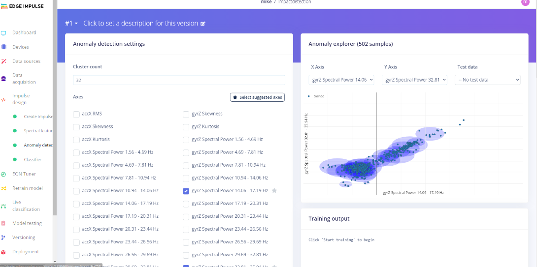 Model testing - Edge Impulse Documentation