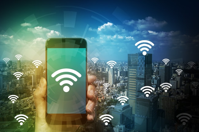 Celluar IoT connectivity illustration