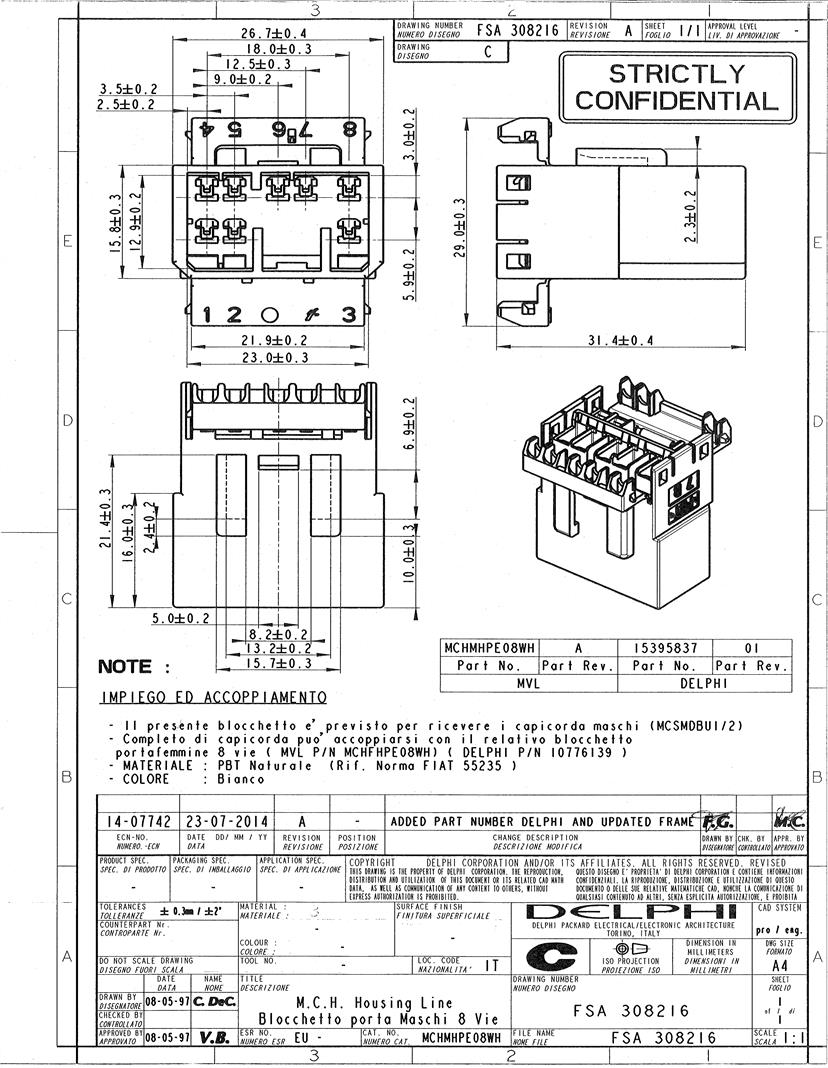 Mchmhpe08wh Aptiv Automotive Connectors Datasheets Mouser