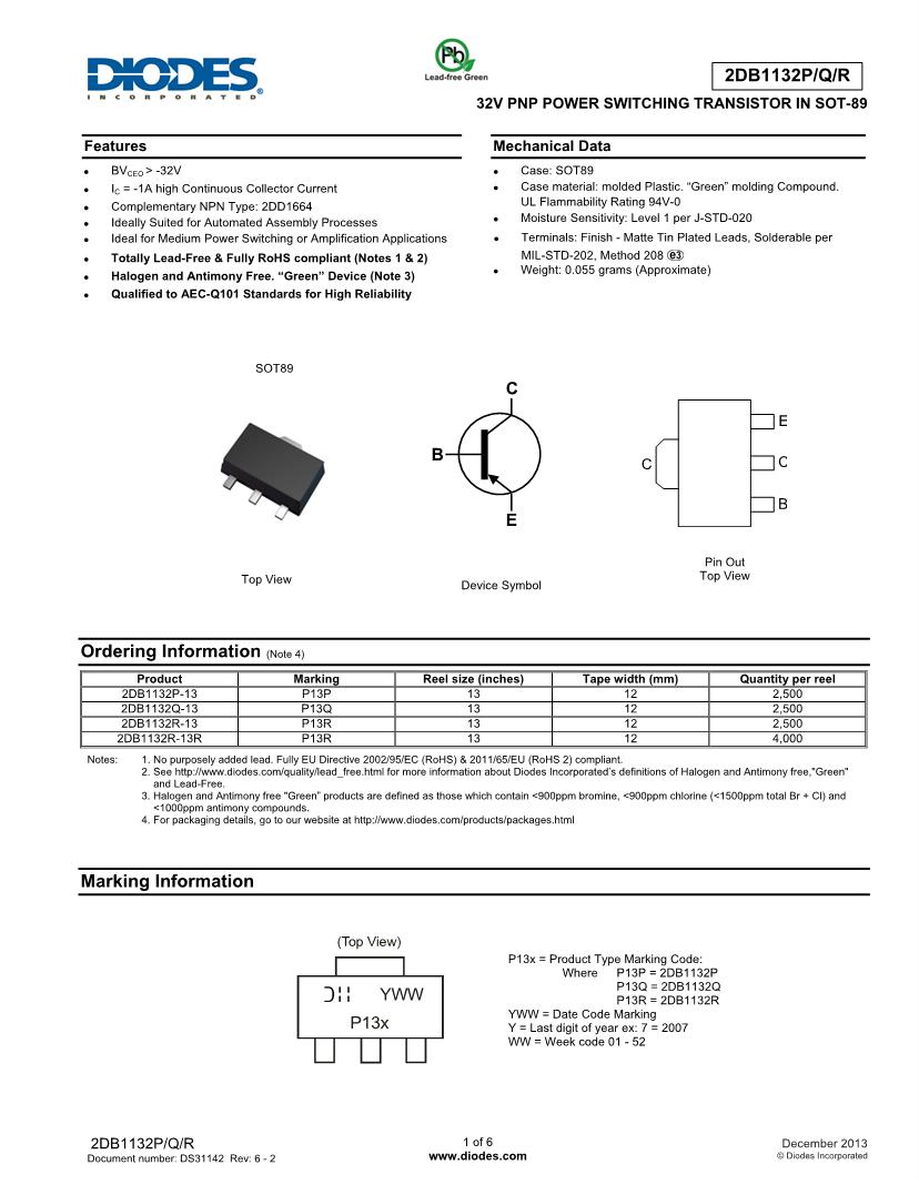 SMD/SMT PNP 32 V Bipolar Transistors BJT Datasheets Mouser