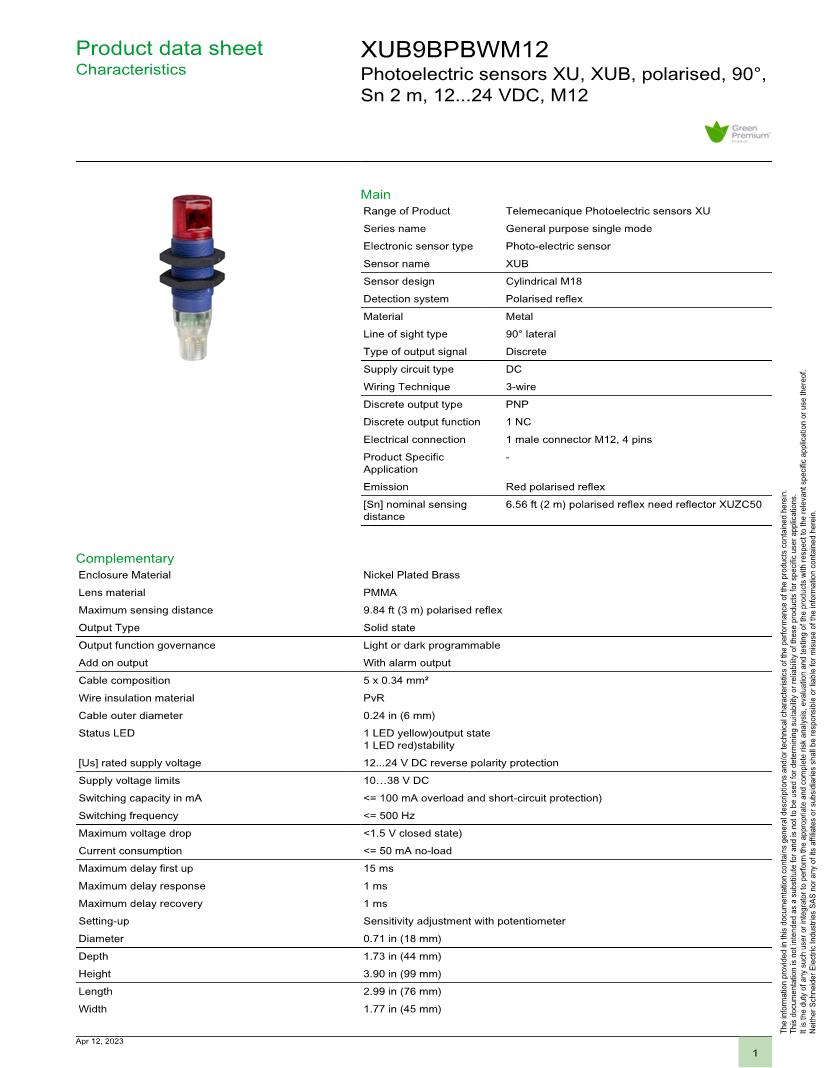 Telemecanique Sensors Photoelectric Sensors Datasheets Mouser