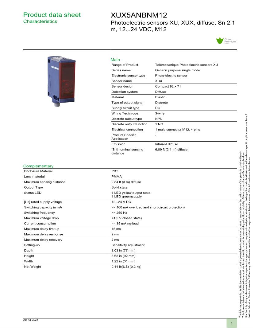 Telemecanique Sensors Photoelectric Sensors Datasheets Mouser
