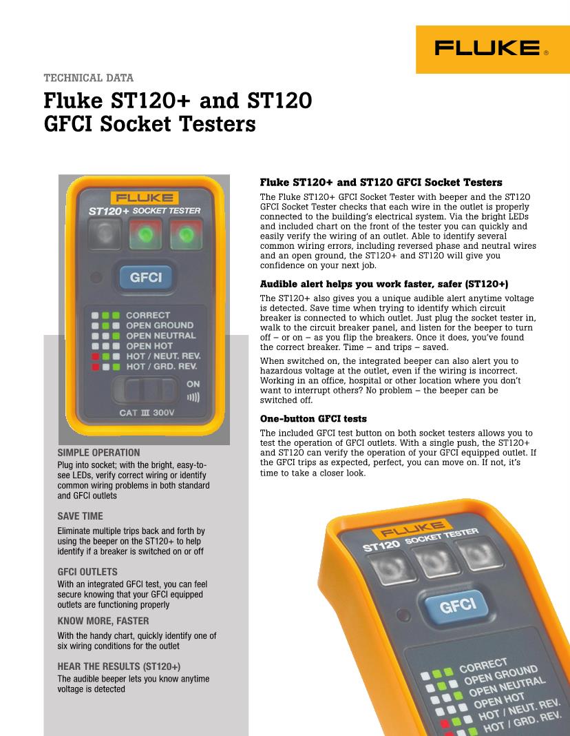 Fluke GFCI Socket Tester Screenshot