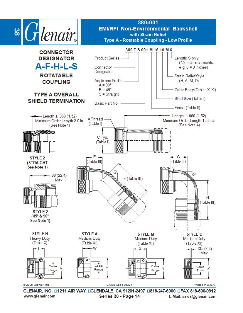 1n1004 Glenair Connectors Mouser