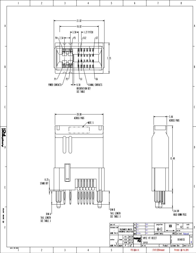 Amphenol Card Edge Connectors Datasheets Mouser