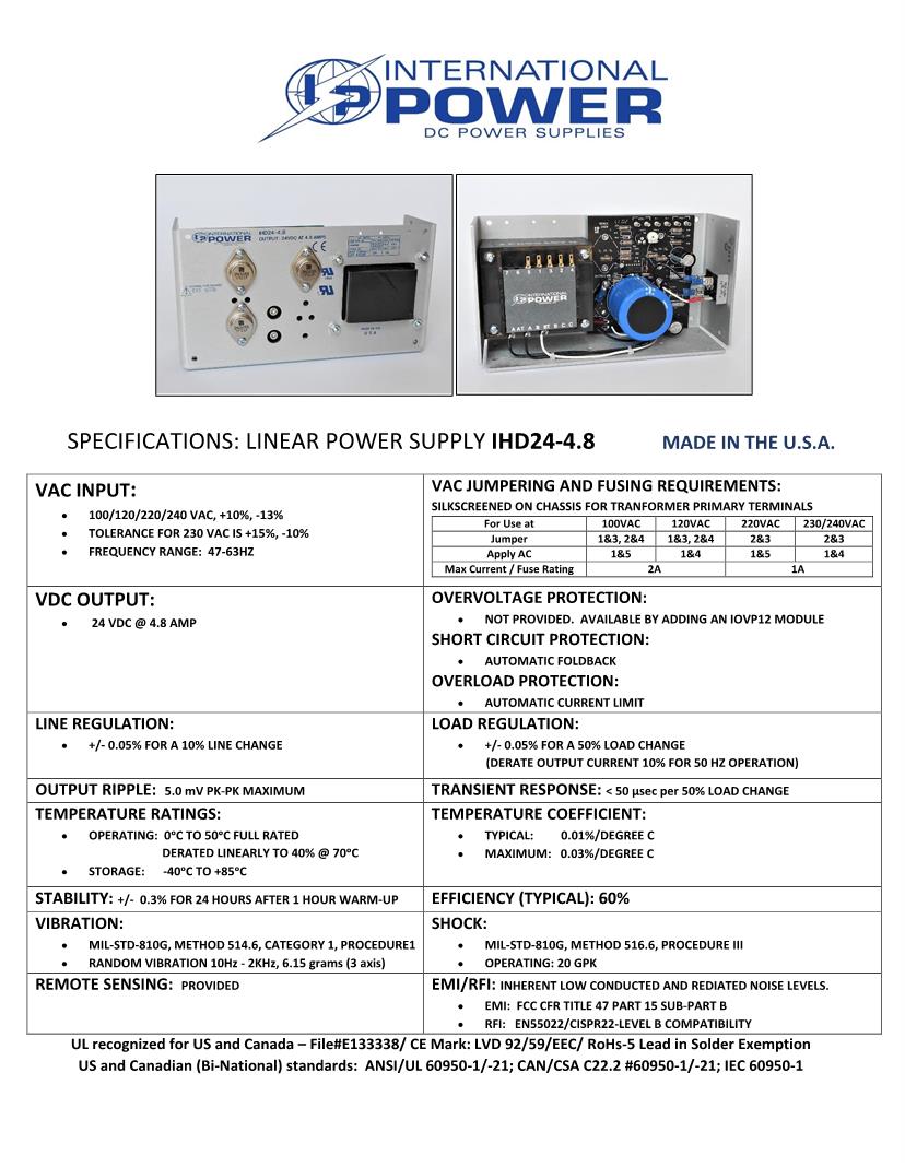 Linear Power Supplies Datasheets Mouser