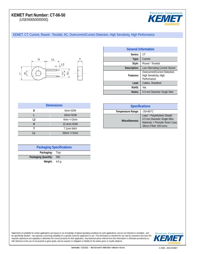 Current Transformers Datasheets Mouser