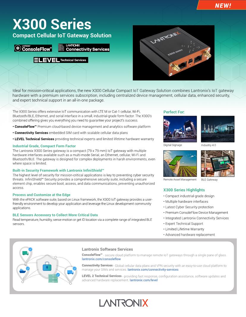 Datasheet for Manufacturer: Lantronix