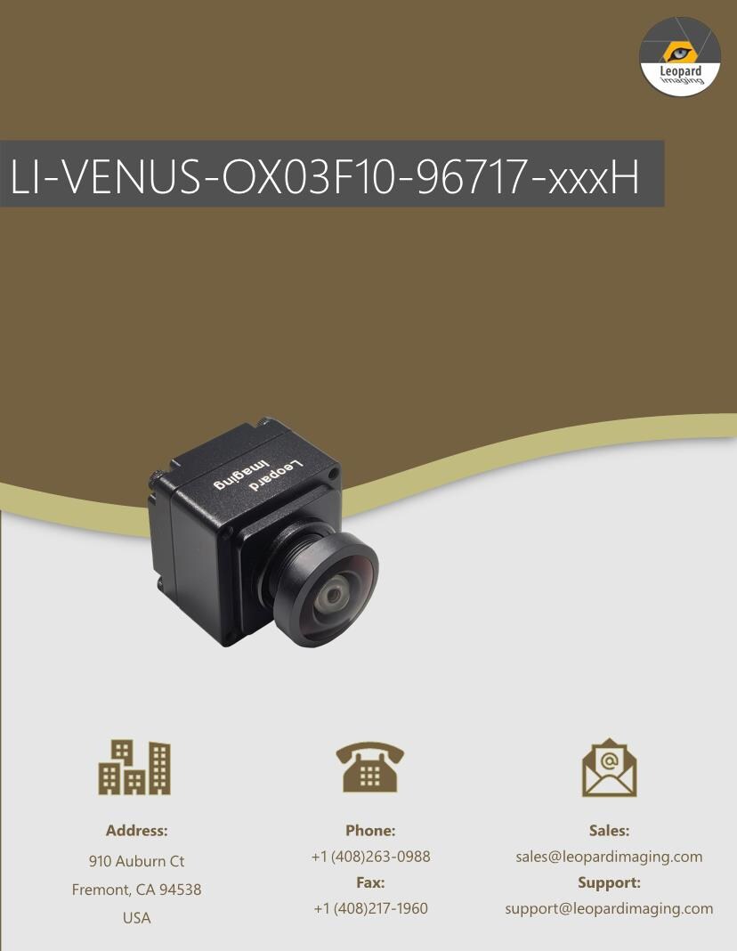 Datasheet for Manufacturer: Leopard Imaging