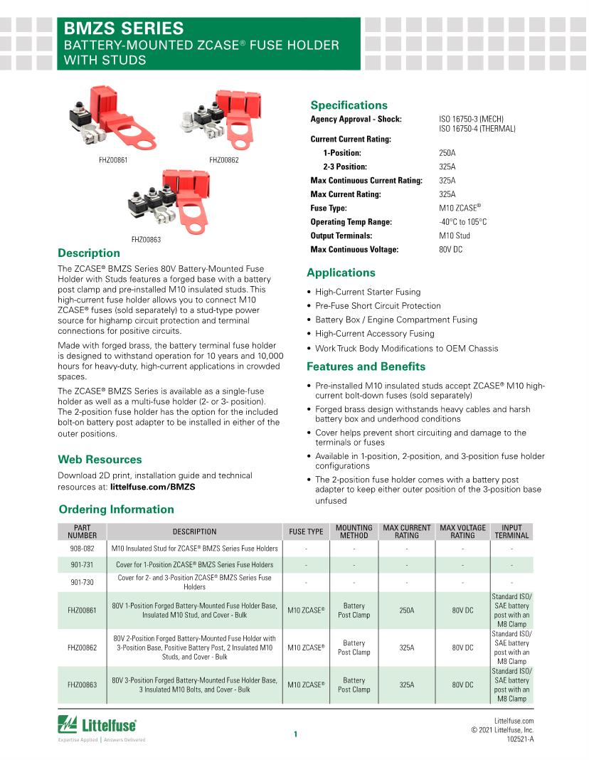 Fuse Holders Datasheets Mouser