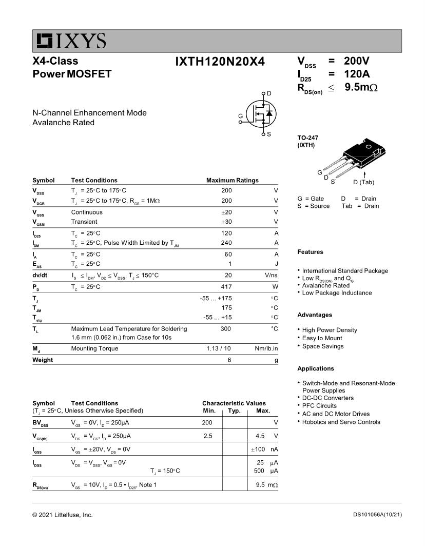 MOSFET Datasheets Mouser