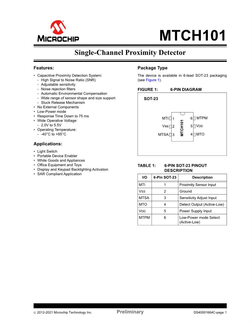 Capacitive Proximity Sensors Datasheets Mouser