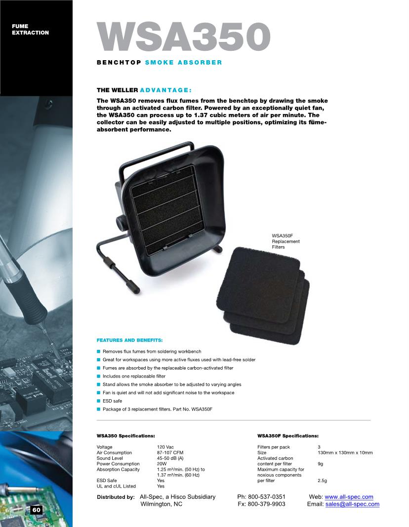 Weller Tools & Supplies Datasheets – Mouser