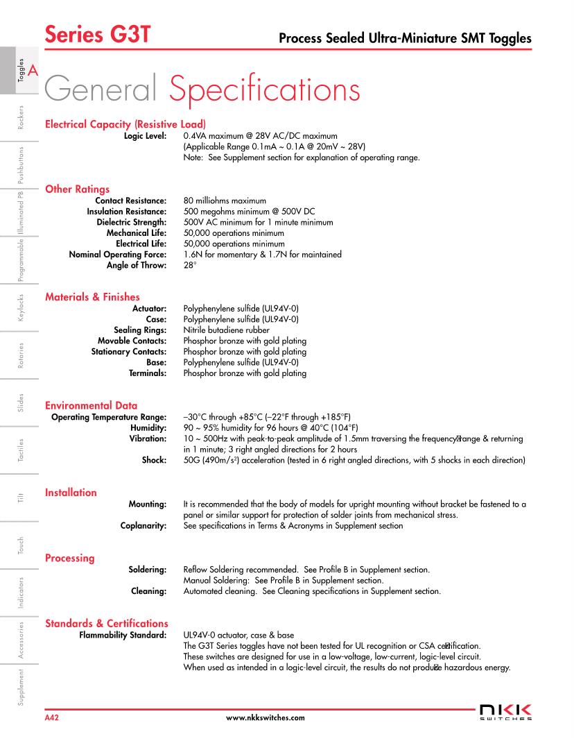 Toggle SPDT (ON) OFF (ON) Toggle Switches Datasheets Mouser