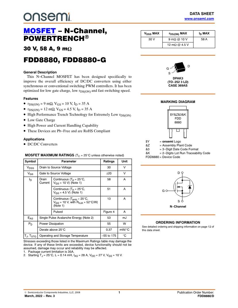 MOSFET Semiconductors Datasheets – Mouser