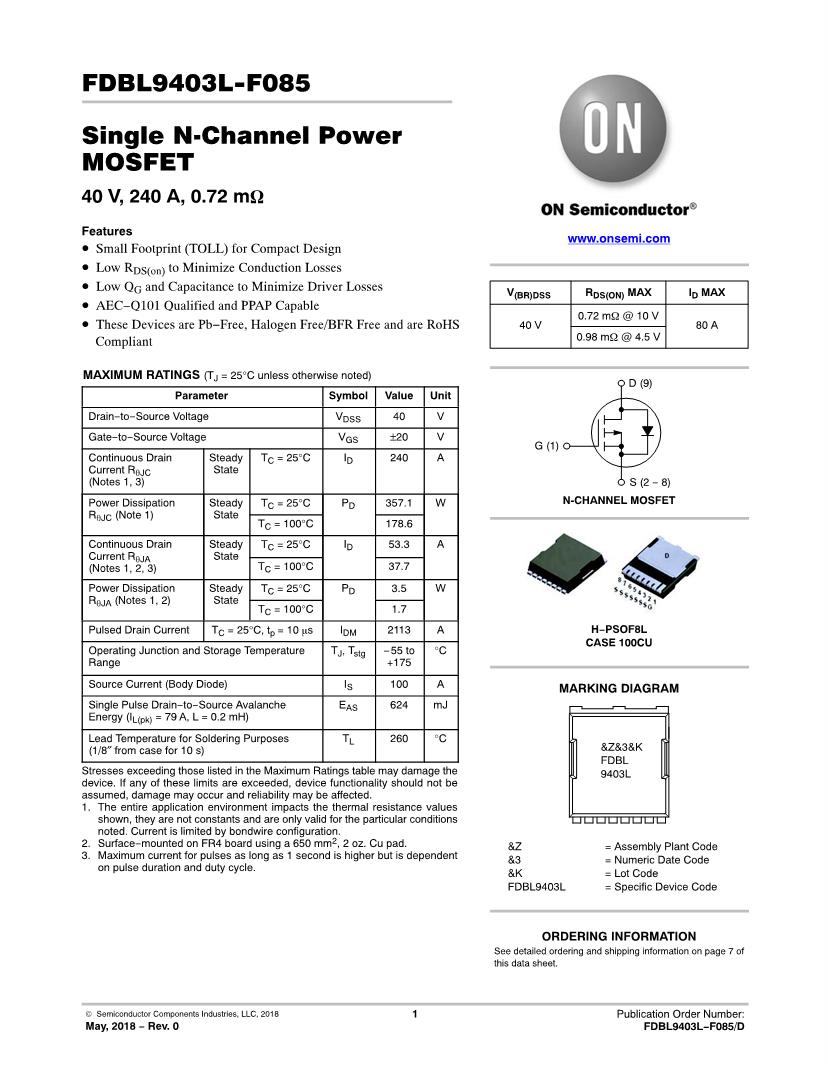 MOSFET Datasheets Mouser