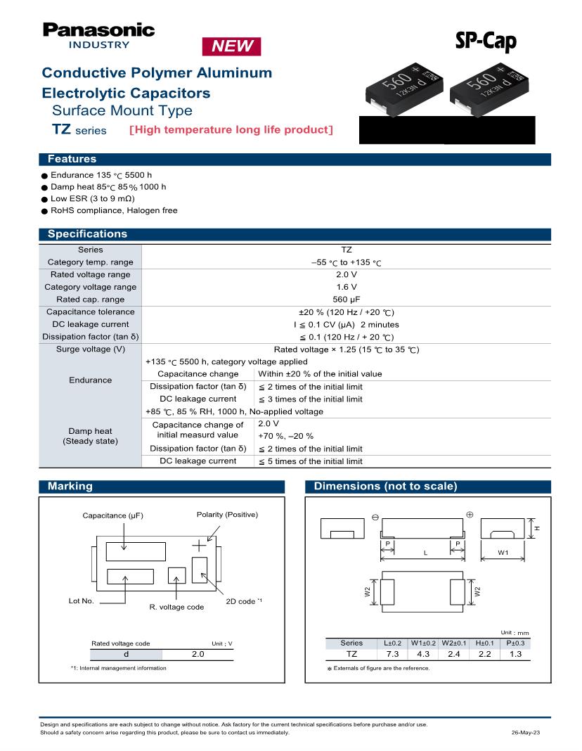 Capacitors Datasheets Mouser
