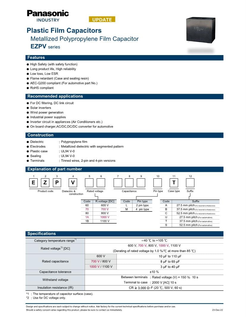 B32774H, 6H, 8H Series by EPCOS - TDK Electronics Datasheet