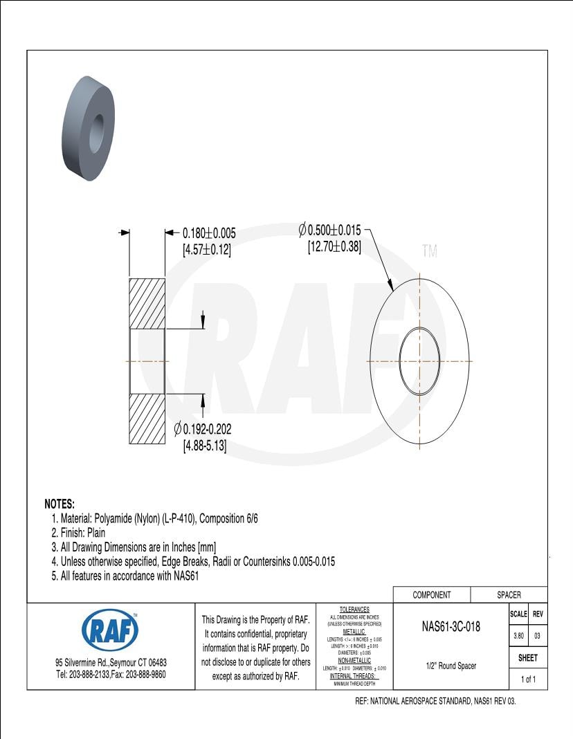 RAF Electronic Hardware Datasheets Mouser