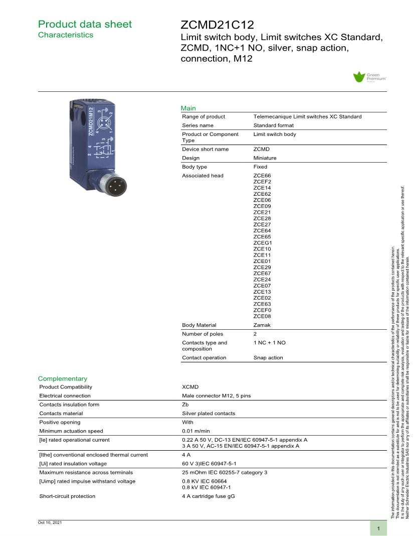 SPDT Snap Action Limit Switches Datasheets Mouser
