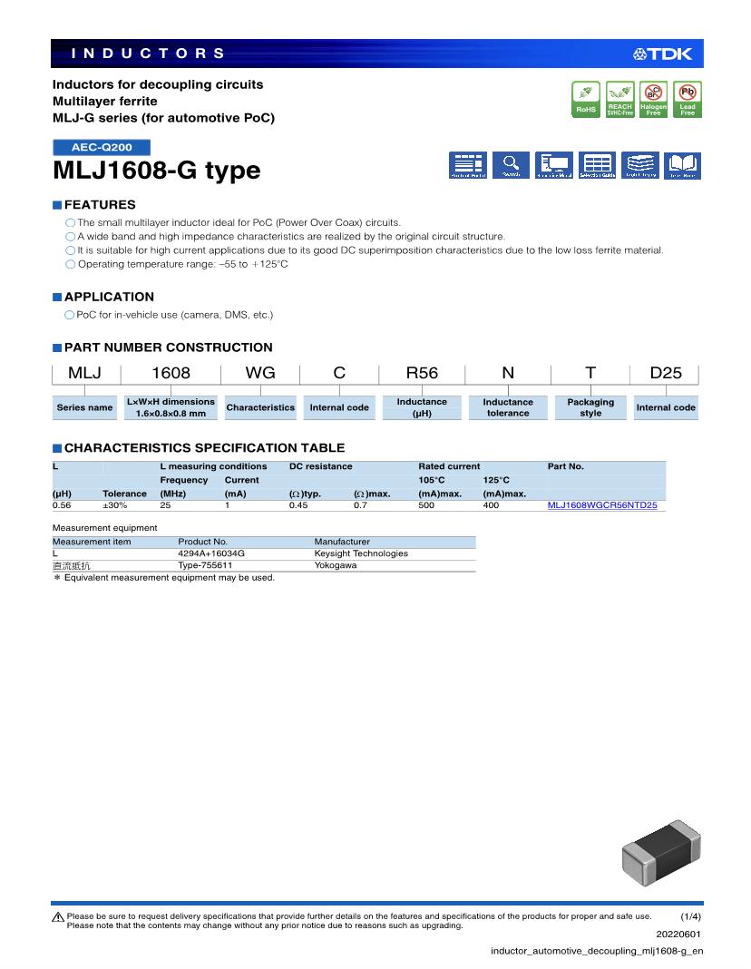 RF Inductors Datasheets Mouser