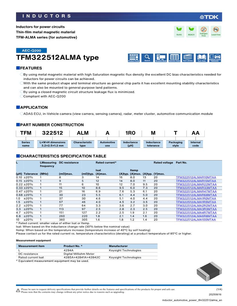 Inductors, Chokes & Coils Datasheets Mouser
