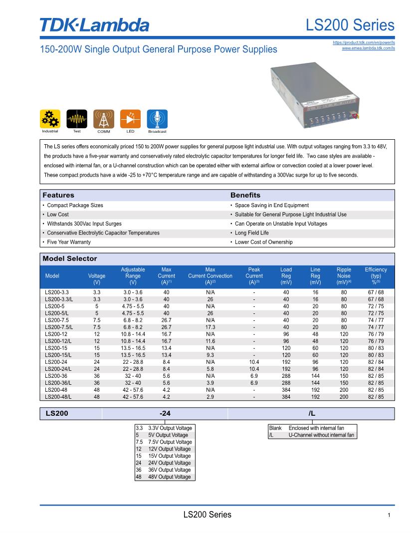 TDK Lambda Power Supplies Datasheets Mouser tdk-lambda-power-supplies-datasheets-mouser