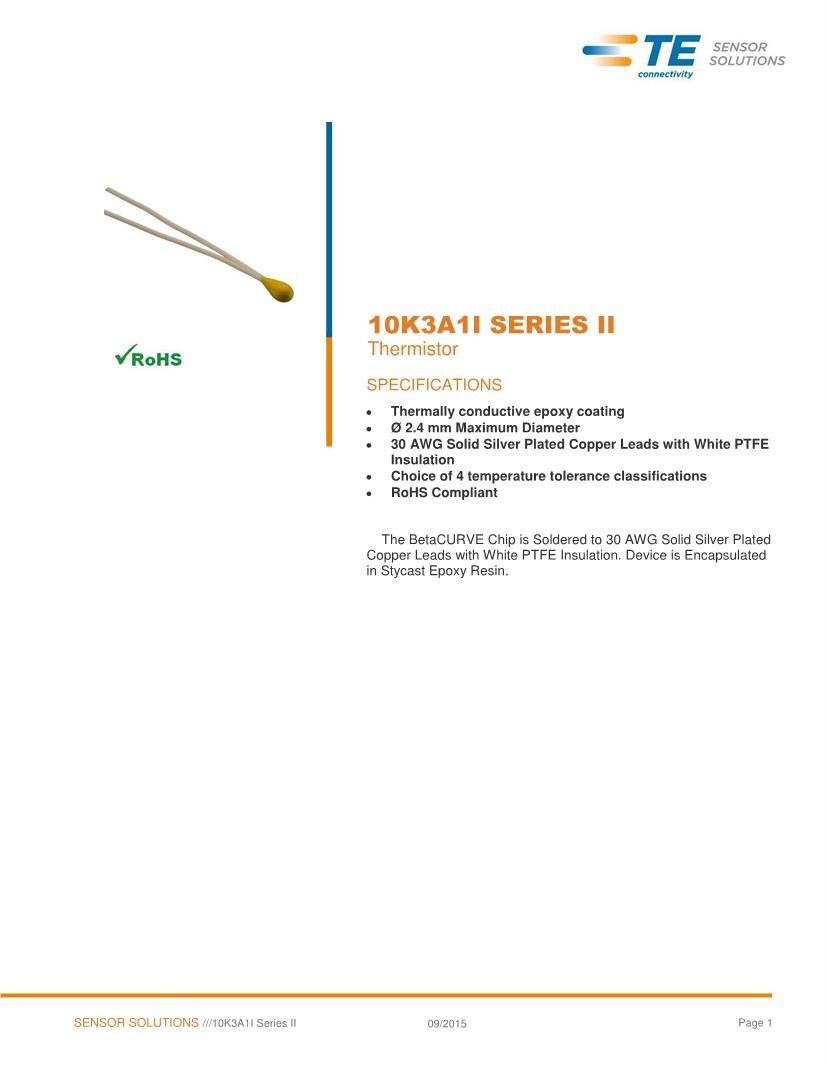 Thermistors NTC Datasheets Mouser