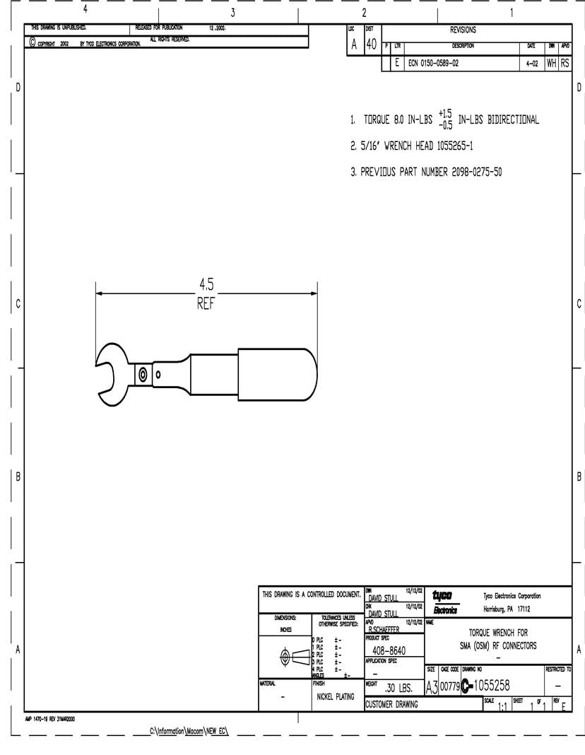 Torque Tools Datasheets Mouser