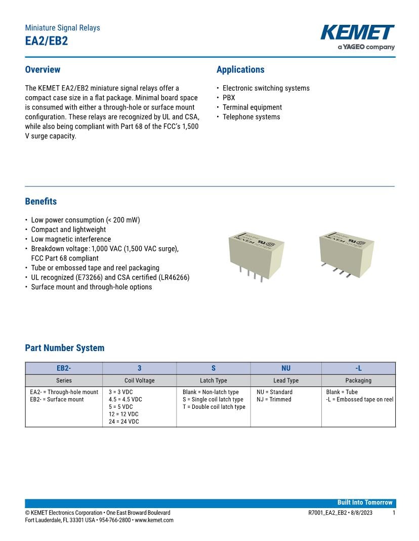 EB2-5NU Datasheet, MOUNTING TYPE.