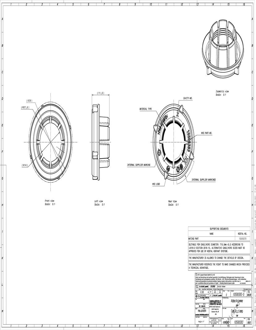 KOSTAL Connectors Datasheets Mouser