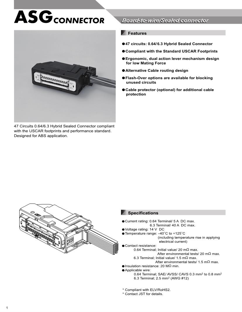 JST Connectors Datasheets Mouser