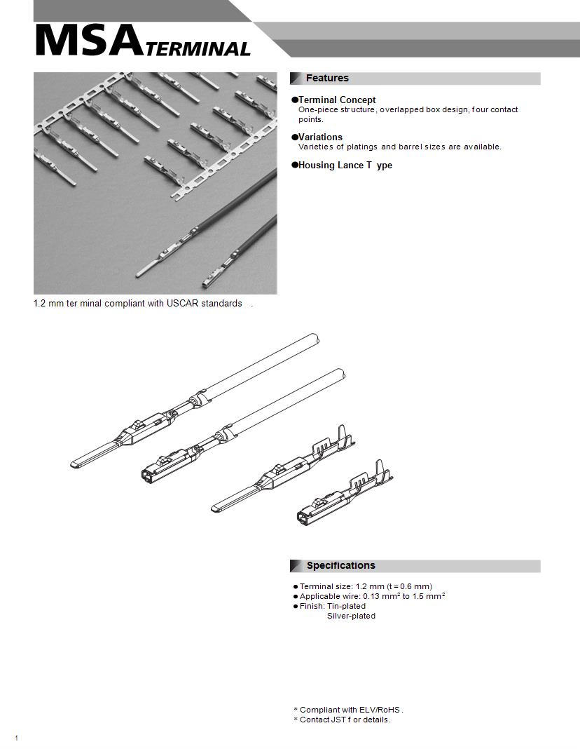 JST Connectors Datasheets Mouser