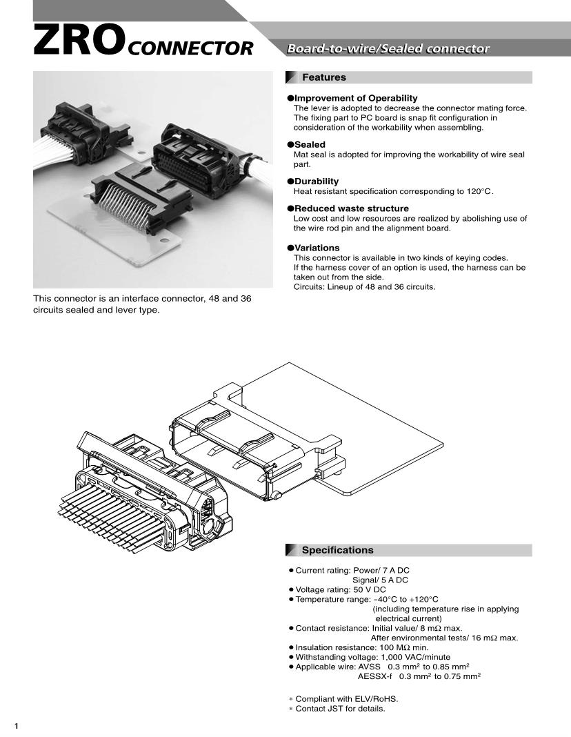 JST Connectors Datasheets Mouser