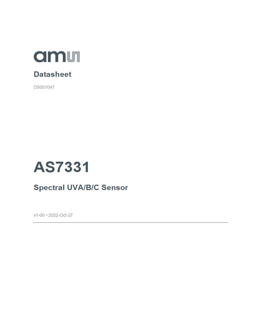 Datasheet for Manufacturer: ams OSRAM