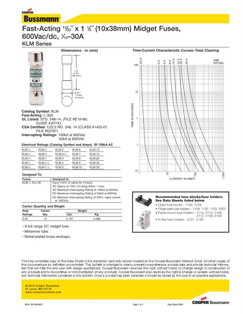 Low Voltage Branch Circuit Rated Fuses Datasheet By Eaton, 49 OFF