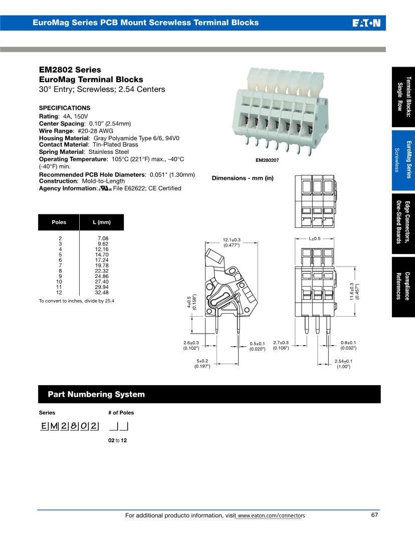 Lever Fixed Terminal Blocks Datasheets Mouser