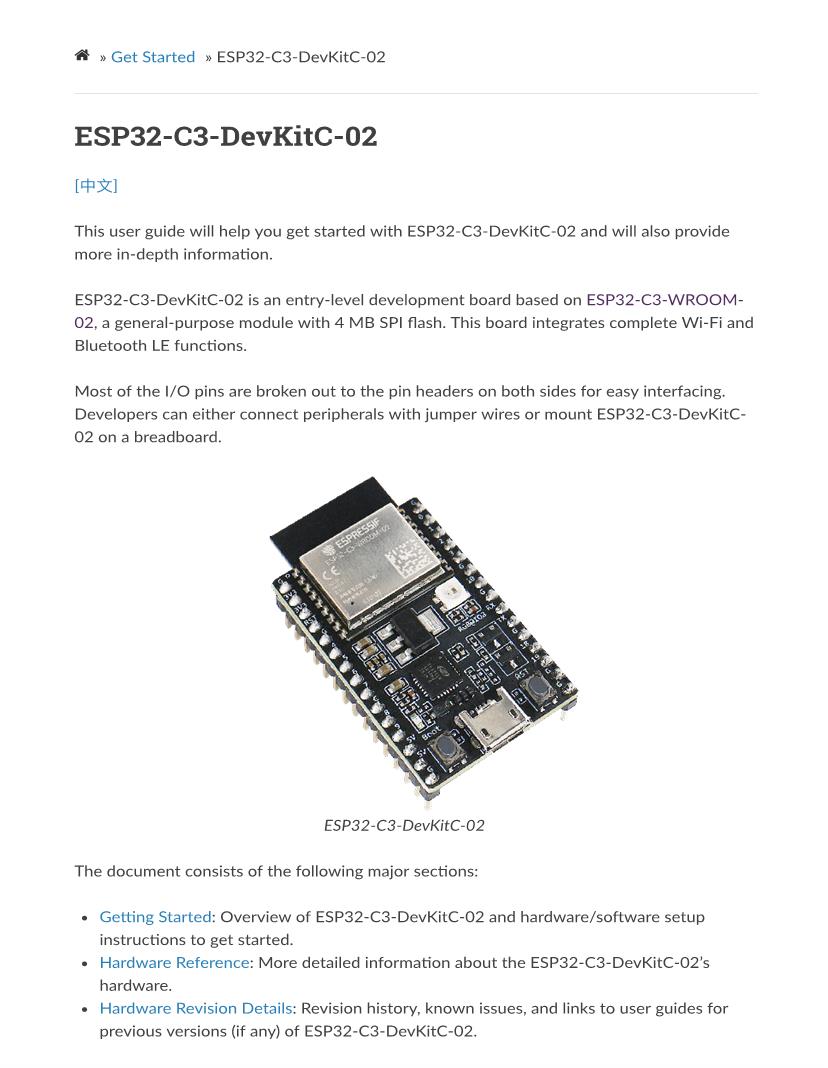 ESP32-C3-DevKitC-02 Development Board