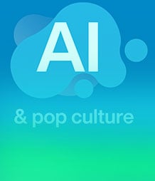 AI and pop culture infographic