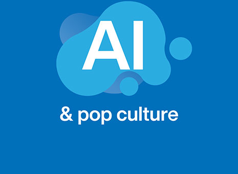 AI and pop culture infographic