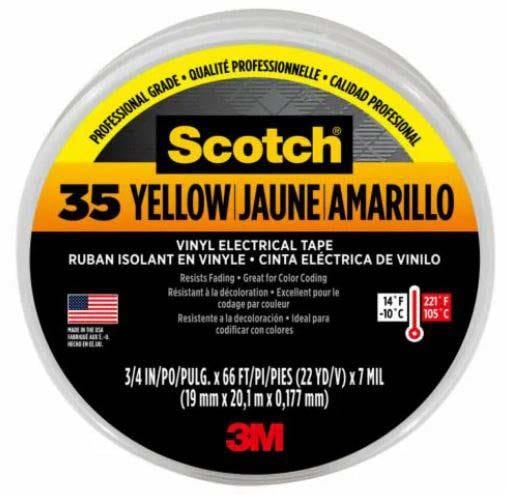 35 YELLOW (3/4" X 66')