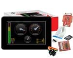 Display Development Tools Starter Kit for gen4-uLCD-50DCT-CLB-SB with uSD-4GB Industrial, gen4-IB, 4D-UPA and 150mm FFC Cable