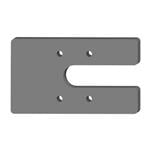Cobot Accessories METRIC BLANK MTG PLATE