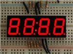 LED Lighting Development Tools Red 7-segment Clock Display