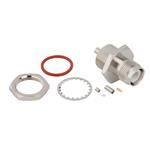 RF Connectors / Coaxial Connectors RP-TNC Str BHD Jack Front Mount for 1.37 mm Cable
