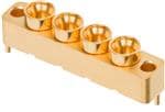 RF Connectors / Coaxial Connectors SMPM Male PCB Surface Mount Connector, 4-Port, FD