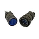Circular MIL Spec Connector 37P Sz 28 Pin Crimp Straight Plug